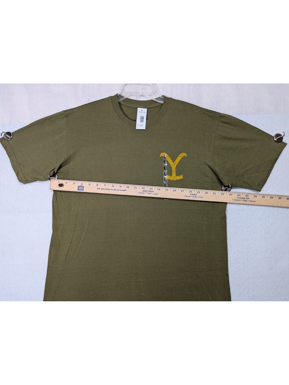 Yellowstone - Dutton Ranch - Cowboys Dont Say Goodbye - Olive T-shirt - Size L - Picture 11 of 14